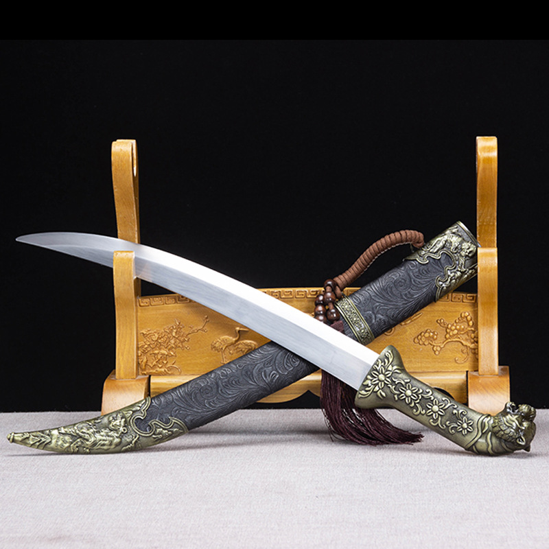 龙泉市昌恒电子商务蒙古佩刀短刀户外露营一体锻打收藏摆设未开刃