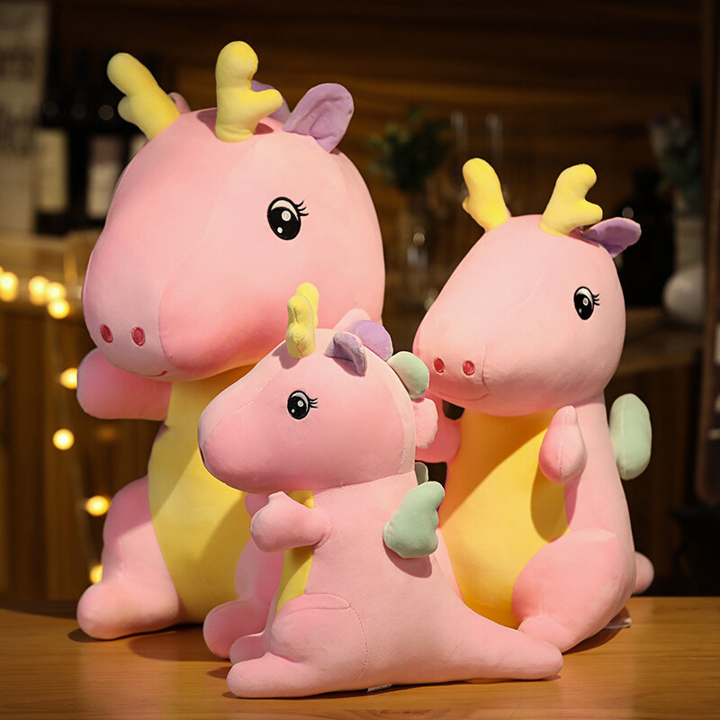 卡通可爱小龙公仔 彩色龙公仔玩偶毛绒玩具 毛绒玩具龙玩偶布娃娃