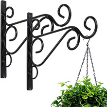 Metal Hanging Basket Plant Brackets Outdoor Plant Hook跨境专