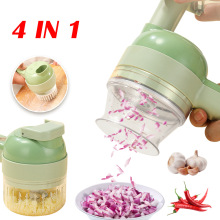 4 In1 Multifunctional Electric Vegetable Cutter Slicer跨境专