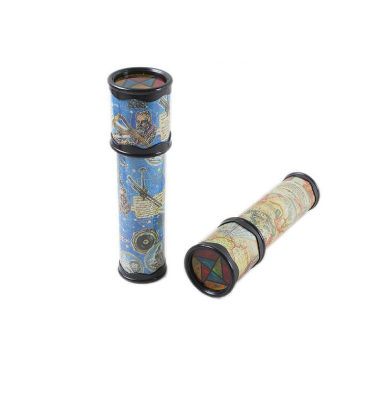 万花筒双节玻璃镜片航海星座图案魔幻型万花筒幼儿园小孩科教玩具