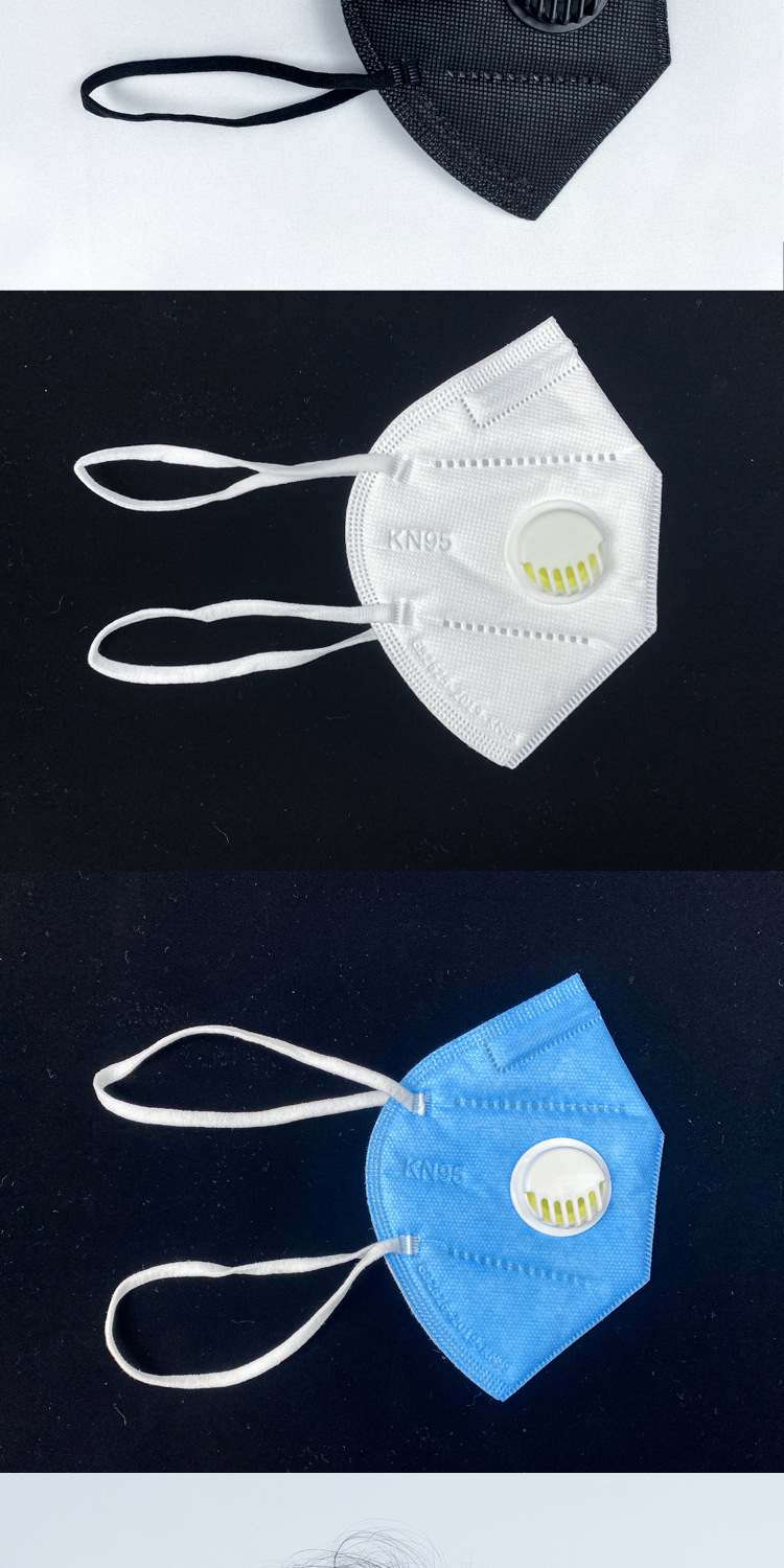 kn95是否跨境出口专供货源否型号白色(头戴式,呼吸阀 海绵条),黑色(头