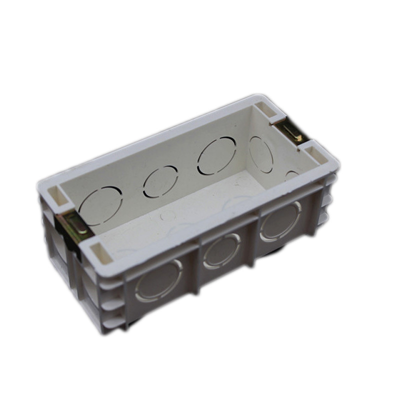 118型暗装接线盒开关插座面板底盒二位 三位 四位分线盒通用阻燃