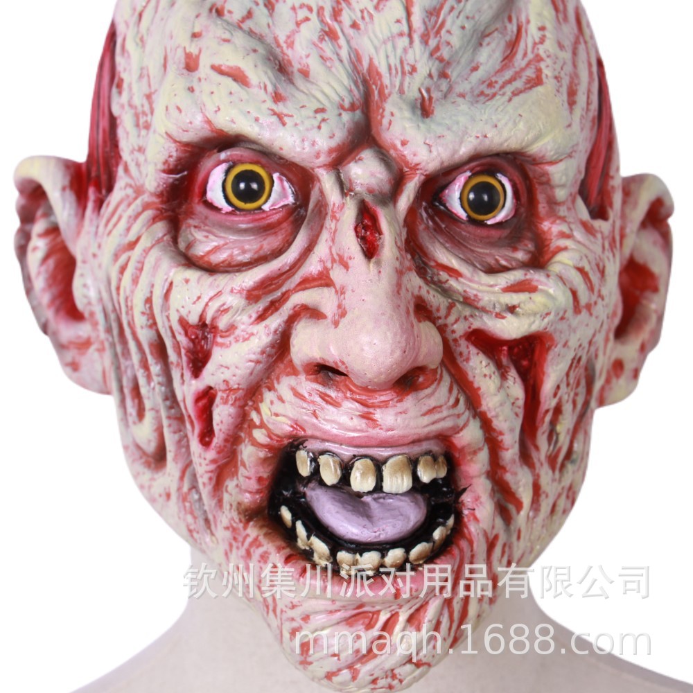 新款杰森弗莱迪弗雷迪面具万圣节恐怖面具鬼脸吸血头套乳胶吓人