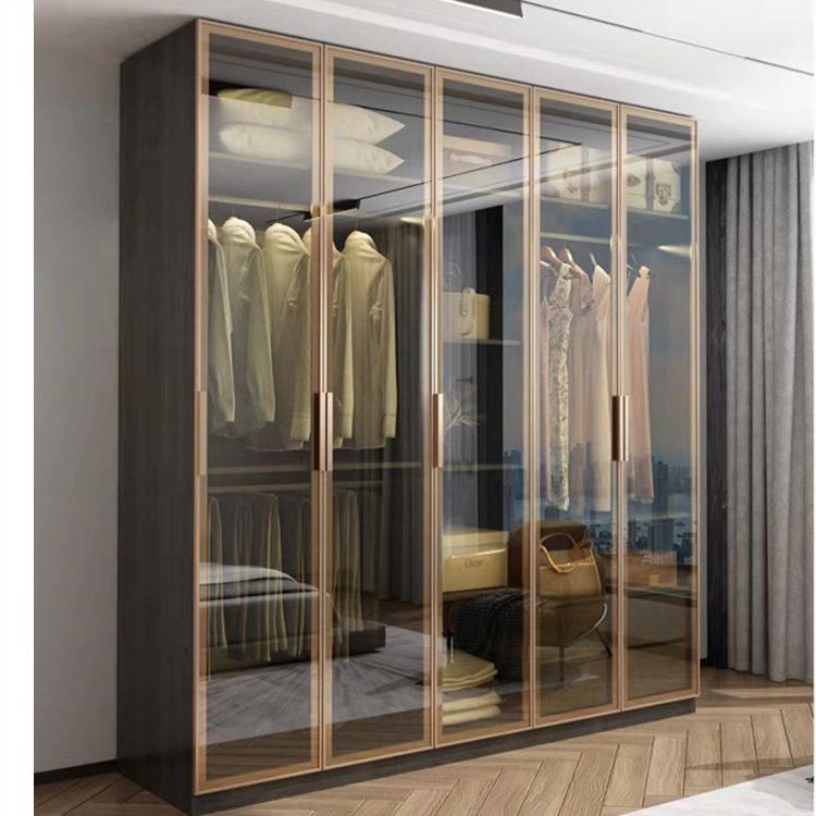 铝合金玻璃柜体  柜门  玻璃酒柜  衣柜  开方式衣帽间