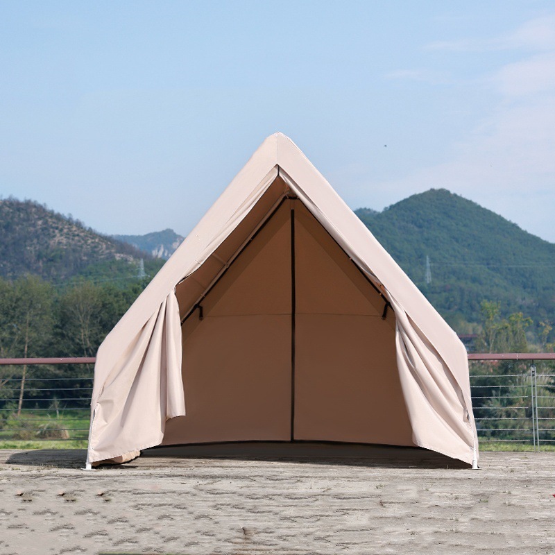户外网红集市摆摊烧烤帐篷露营地遮阳遮雨防风三角帐篷人字形棚