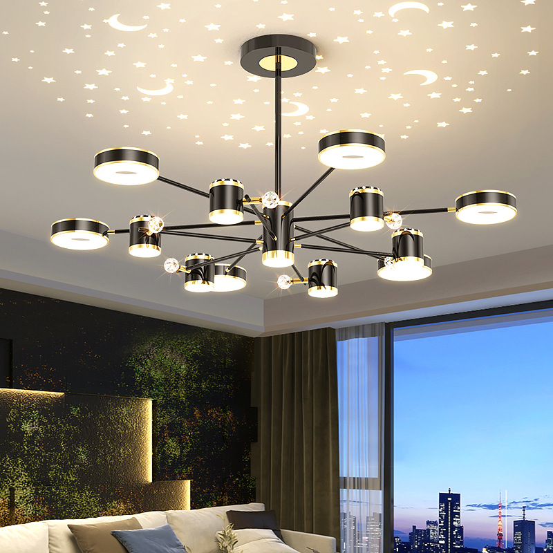 吊灯客厅灯简约现代网红轻奢北欧灯具2022年新款卧室餐厅星空吊灯