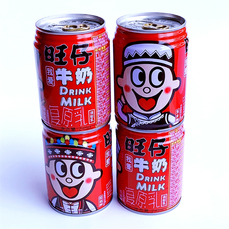 旺仔牛奶245ml*12铁罐儿童早餐礼物婚庆伴手礼回礼易拉罐装整箱