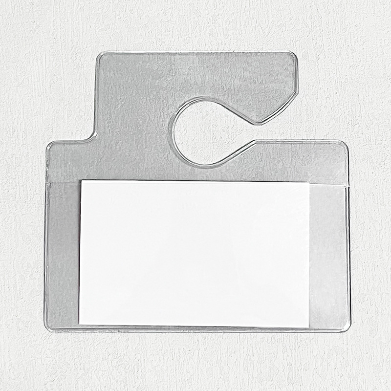 厂家批发透明PVC横款停车证件袋内插卡尺寸110*54mmPVC透明防水袋