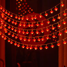 新年红灯笼户外防水防冻LED发光装饰灯过年阳台彩灯中国结节日灯