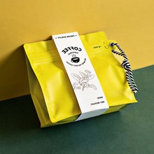 咖啡收纳袋挂绳咖啡袋茶叶饼干糖果包装袋带意式咖啡豆手拎烘焙袋