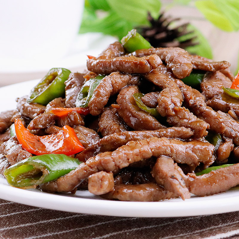 易太蚝油牛柳2kg*5包牛柳片耗油牛肉条酒店腌制冷冻半成品炒牛肉