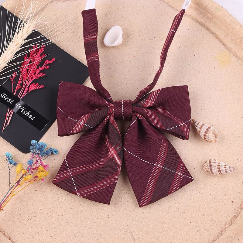 领结女沙华jk手作小物学生dk免打领带格裙蝴蝶结平角领花韩版时尚