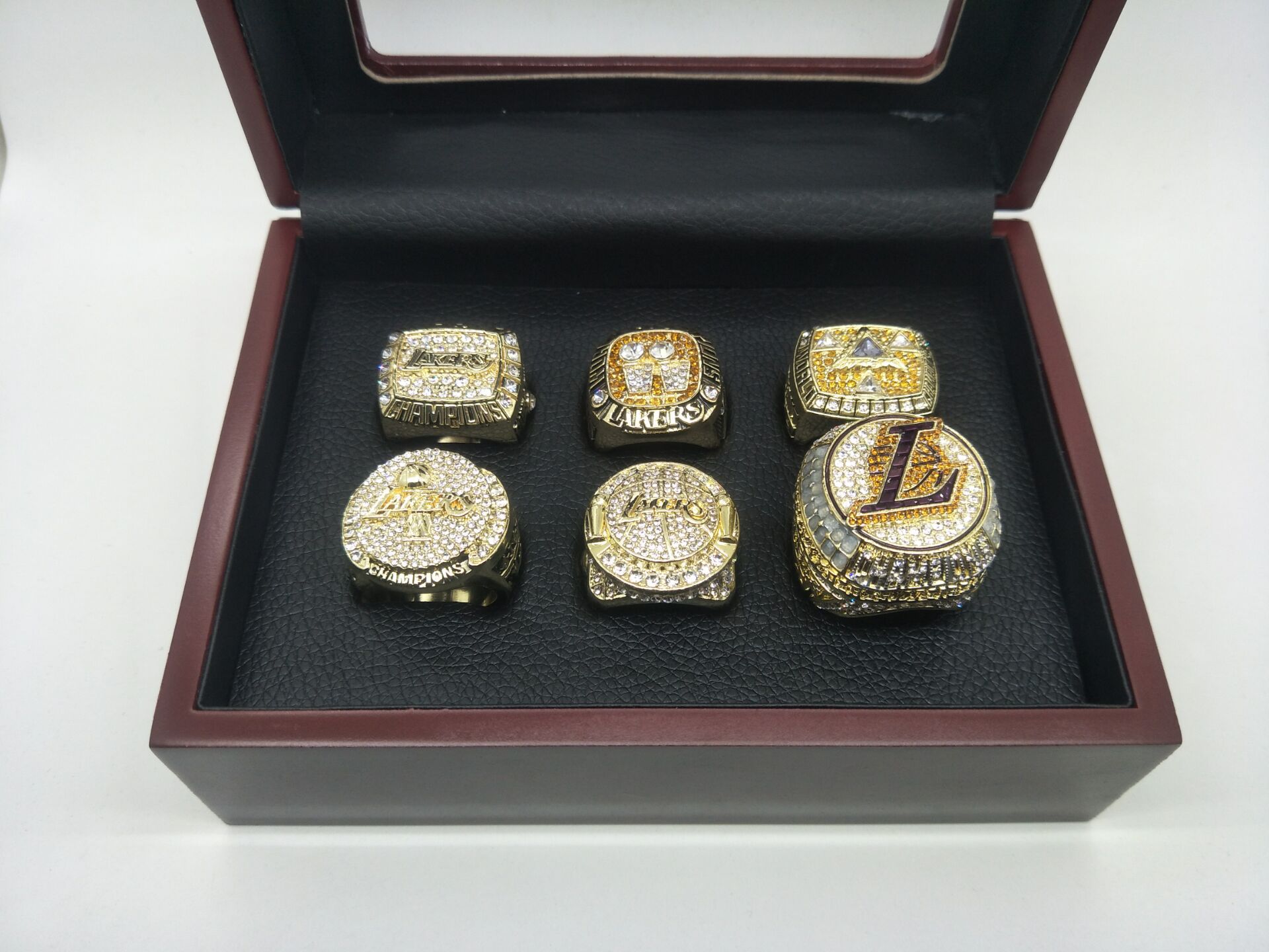 洛杉矶湖人冠军戒指套装新款篮球冠军戒指6个湖人总冠军戒指-阿里巴巴