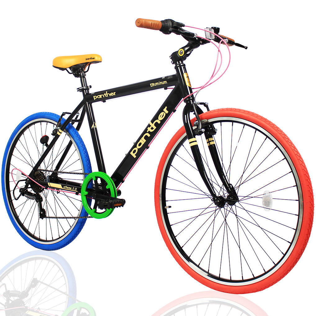 0公路自行车7变速直把超快竞速破风超轻单车男女单车