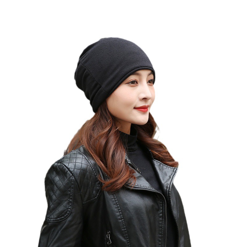 Factory Direct Sales Autumn and Winter Double-Layer Scarf Variety Twist Cap Multi-Functional Pullover Neck Protection Hat Mask Headscarf