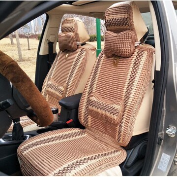 汽车四季垫冰丝全包围通用高弹棉冰丝五座通用单垫凉垫汽车座椅