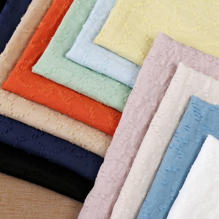 清怡麻棉天丝麻剪花连衣裙衬衫防晒服汉服纱裙旗袍面料