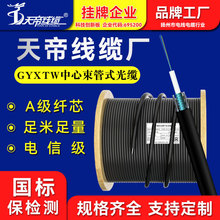 工厂天帝GYXTW室外铠装光缆线46812芯单模光纤中芯束管式通信监控