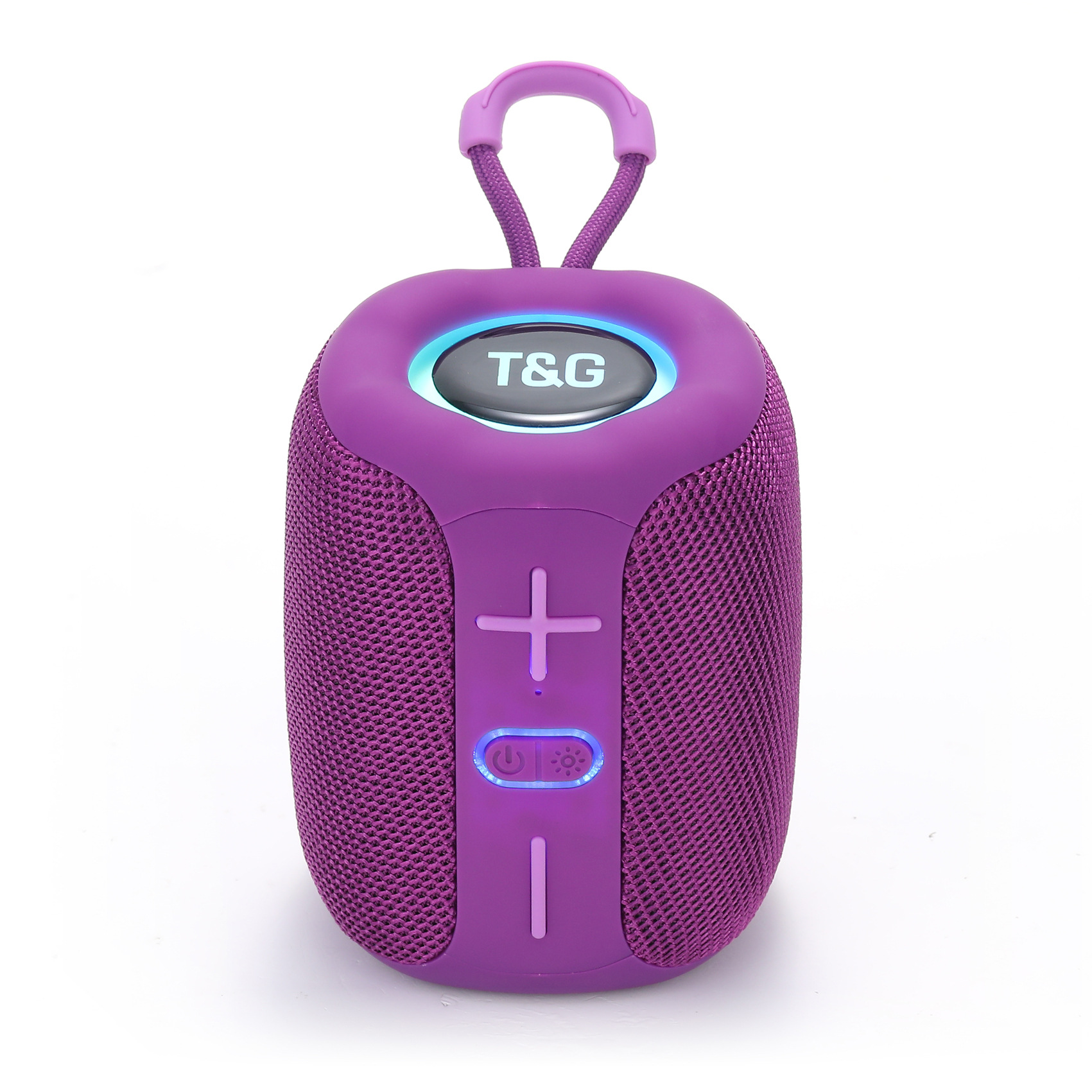 Tg658 Exquisite Cylindrical Gift Subwoofer Bluetooth Portable Speaker Colorful Lights Cool Fashion New Pinle Player