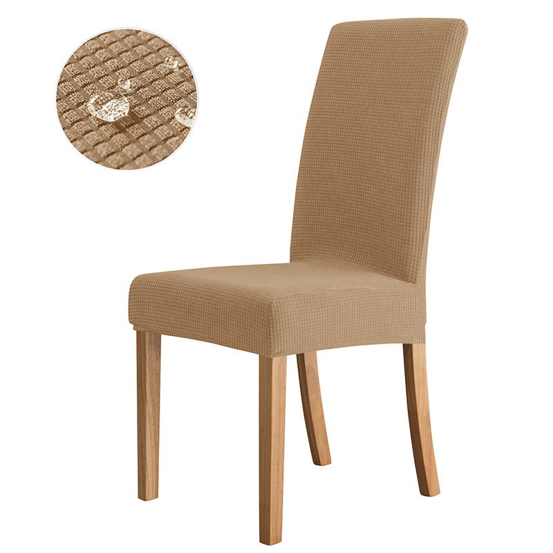 Cross-Border Stretch Household Hotel Dining Chair Parsons Chair Chair Cover Waterproof Corn Flannel