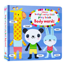 宝宝的单词书认知身体英文原版Usborne Baby's Very First Play b