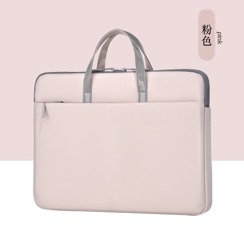 Laptop Bag Autumn and Winter New Men's and Women's Candy Color Briefcase Full Size Business Waterproof Notebook Bag