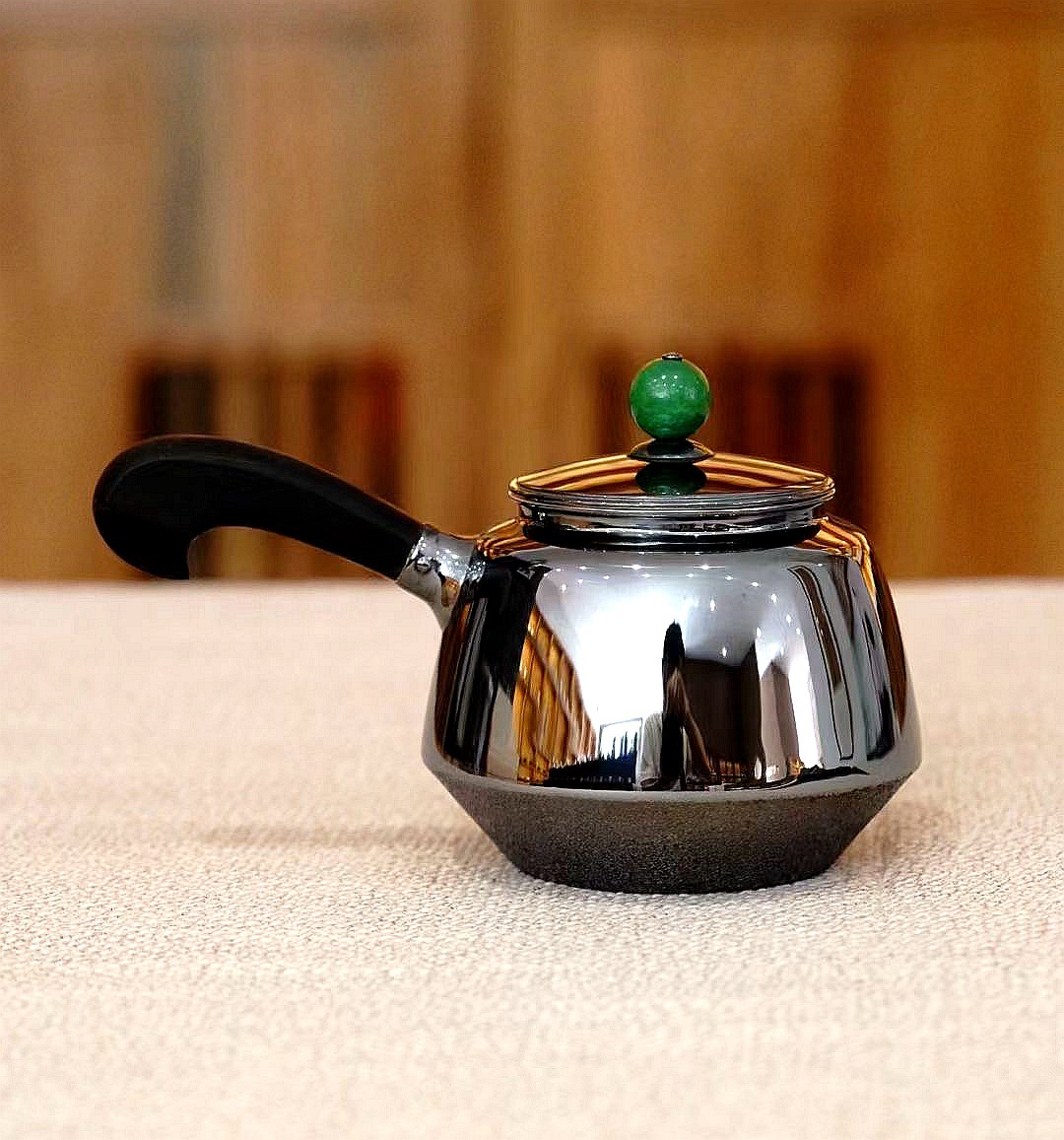 大理银壶小号日式侧把急须壶999足银小泡壶功夫茶具泡茶壶 批发