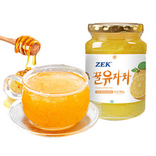 韩国进口食品zek蜂蜜柚子茶580g瓶装早餐面包涂抹果酱下午茶饮品