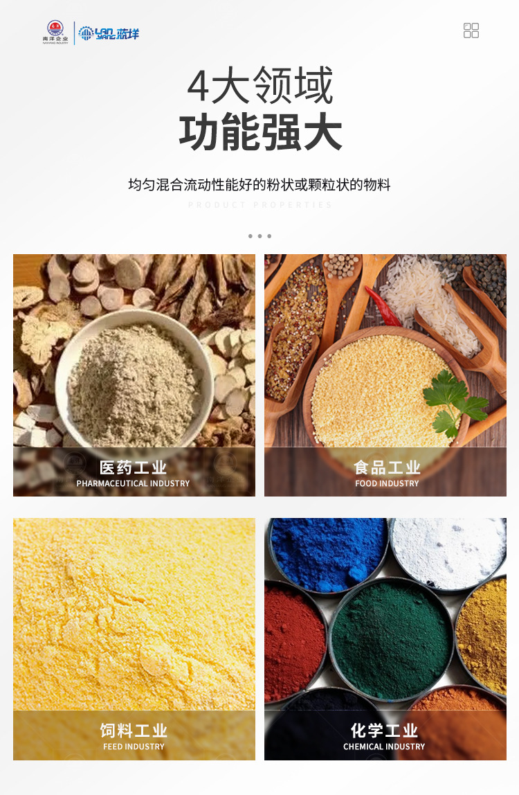 可倾斜式槽型不锈钢混合机卧式粉末干粉混合搅拌机食品颗粒混料机