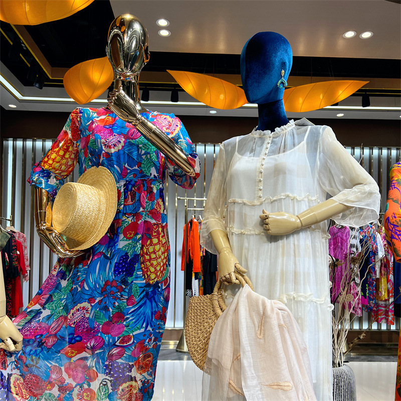 maxlulu女装品牌夏裙子尾货批发简约时尚连衣裙剪标清仓