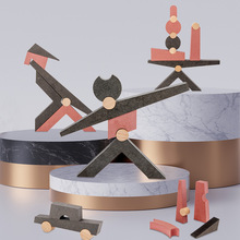 木质玩具 自由平衡拼搭积木 创意组合摆件儿童早教益智桌游叠叠高
