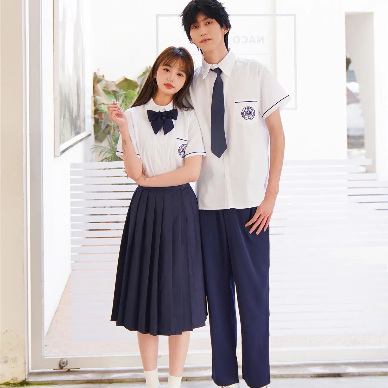 林北星同款一闪一闪亮星星南川中学校服高颜值衬衫高中学生班服