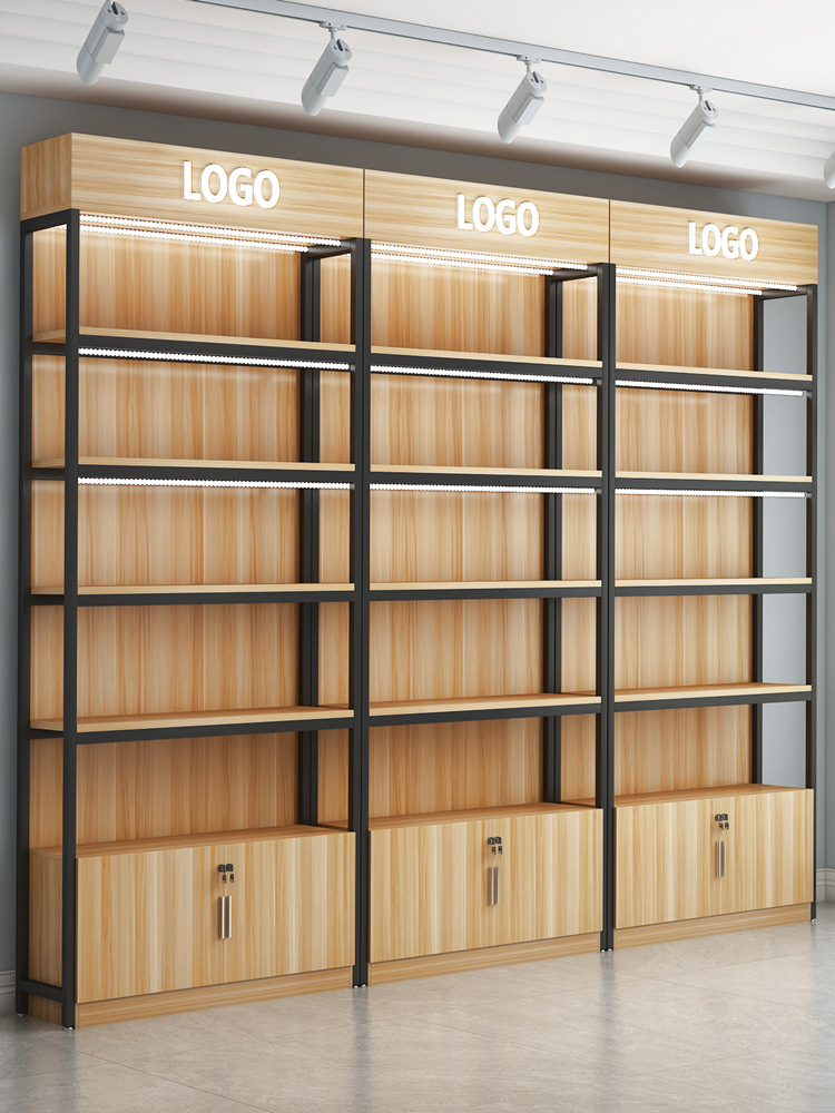 超市货架展示柜陈列柜多层货柜产品展柜化妆品展示架置物架