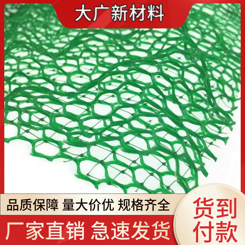 现货批发NSS三维植被网 河道护坡EM3植草网 矿山复绿三维土工网垫