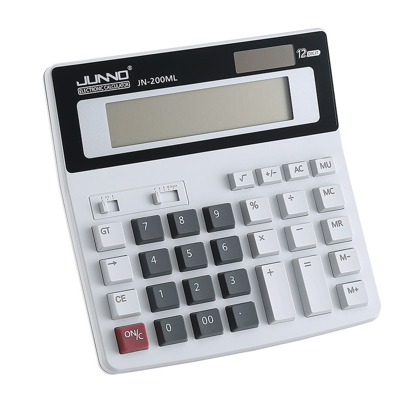 JN-200ML Battery Solar Calculator Dual Power Office Electronic Financial Accounting Student Calculator Wholesale