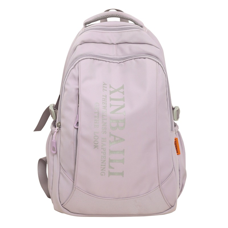 2023 New Student Backpack Korean Style Ins Schoolbag Lightweight and Large Capacity Simple All-Match Fashion Good-looking
