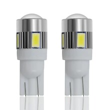 新款跨境 汽车LED示宽灯T10 5630 6smd 带透镜超高亮led示宽灯