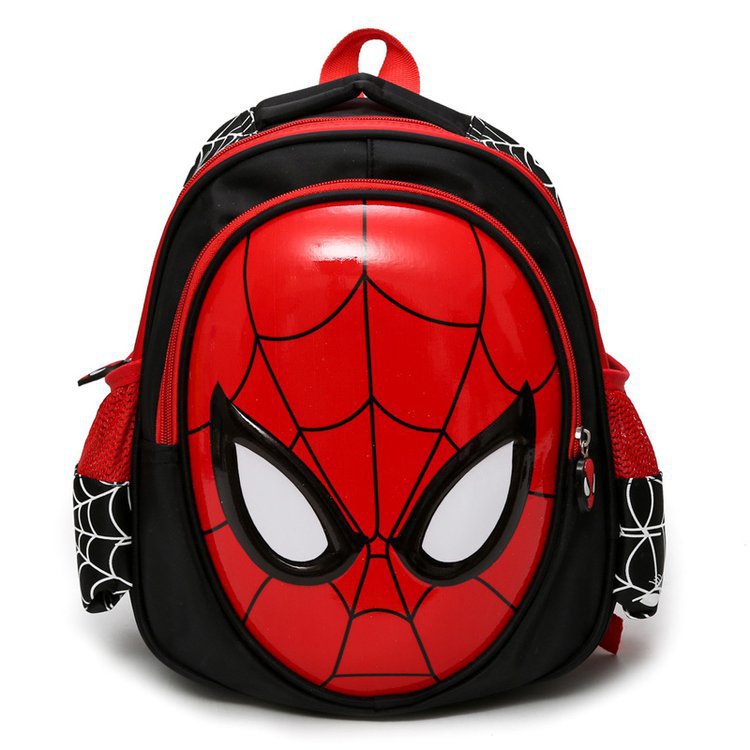 New Children's Bags Cartoon Cartoon Fashion Spiderman Schoolbag Kindergarten Large Class Male Backpack Children Eggshell Bag