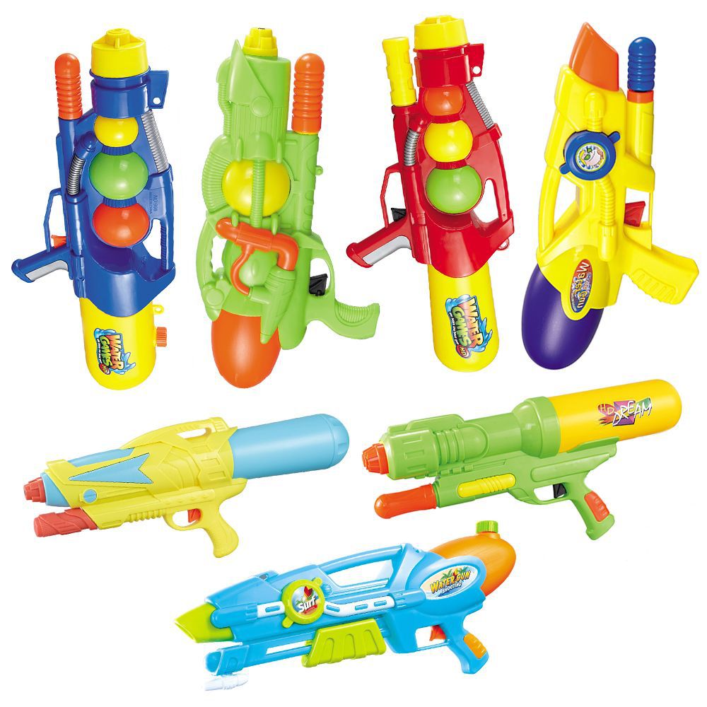 儿童抽拉式水枪高压打汽漂流抽水枪户外沙滩戏水玩具呲水手枪批发