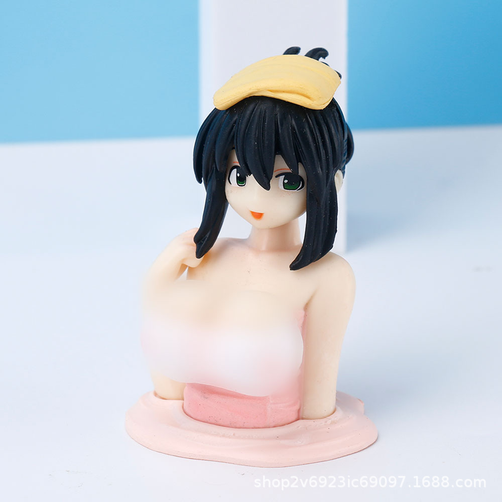 潮玩抖胸加奈子手办q版美少女公仔网红车载摆件玩具性感美女模型