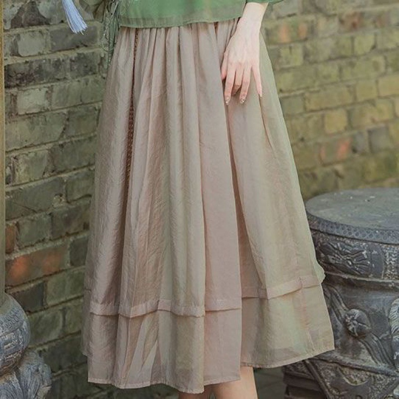 New Chinese Style Hanfu Amoi Chinese Style Vintage Antique Women's Clothing Improved Young Two-Piece Suit Long Skirt Style Female Adult