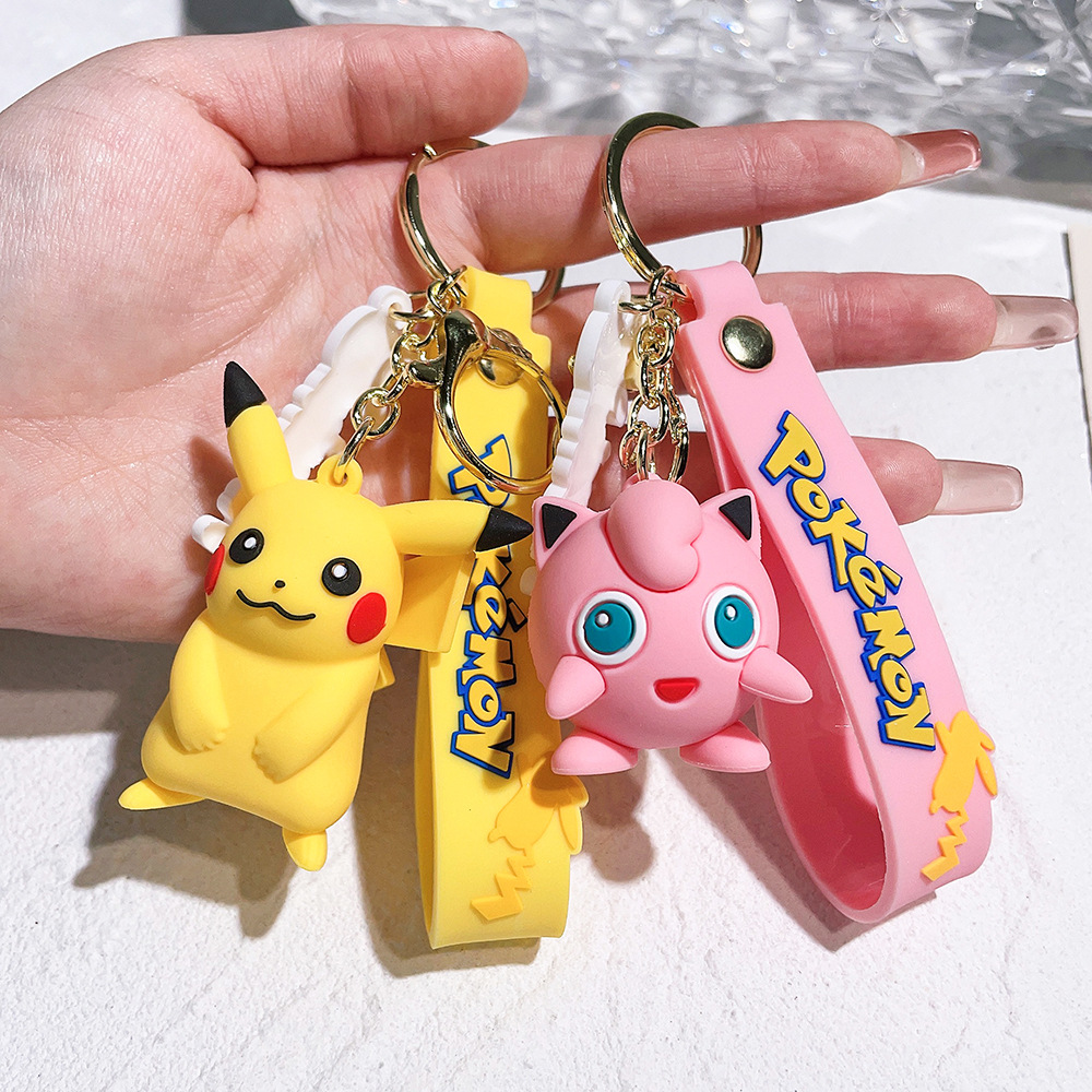 Pokémon Pokemon Keychain Pikachu Psyduck Pendants Decoration Figurine Doll Cartoon