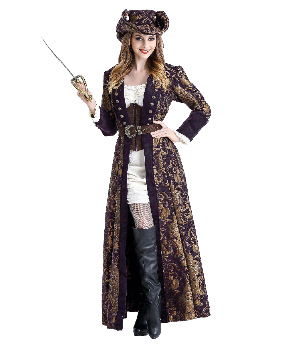 万圣节cos新款海盗服装成人海盗服加勒比海盗女装舞台演出服批发