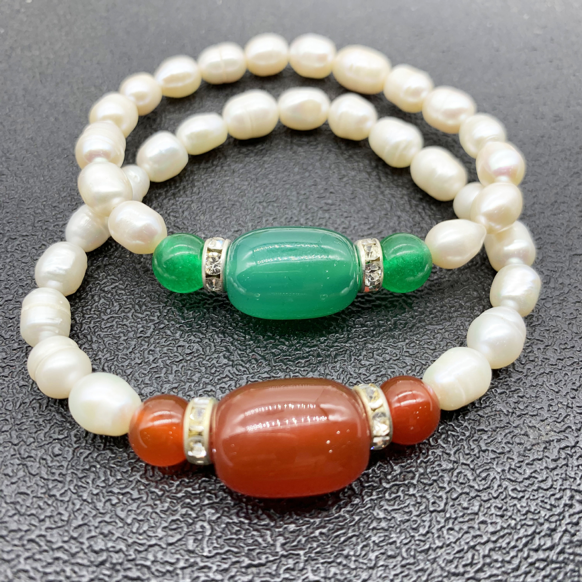 天然淡水珍珠手链玛瑙配珍珠手链女式手串饰品企业引流礼品礼物