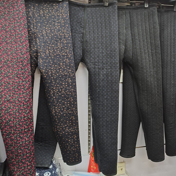 中老年人棉裤女60岁加绒加厚奶奶裤冬装裤保暖裤高腰宽松大码印花