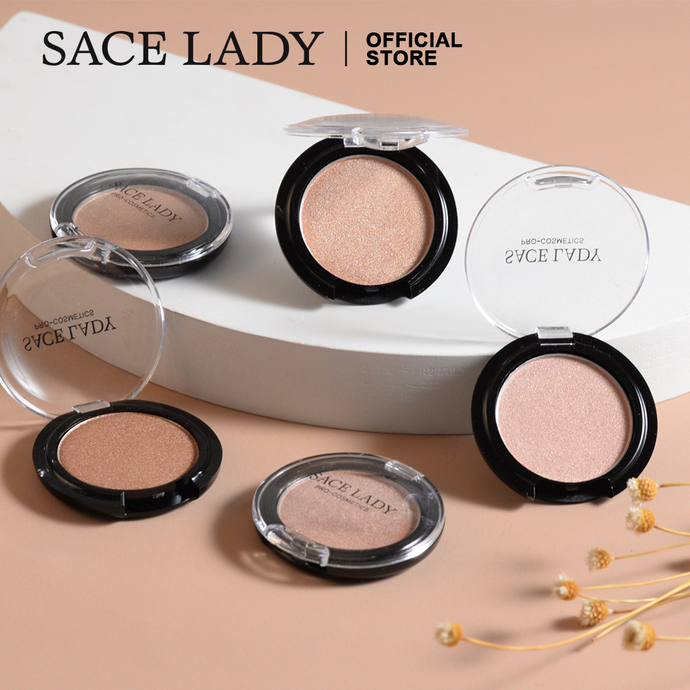 sace lady 跨境 修容高光粉饼 珠光立体好气色 sl006 收缩膜包装