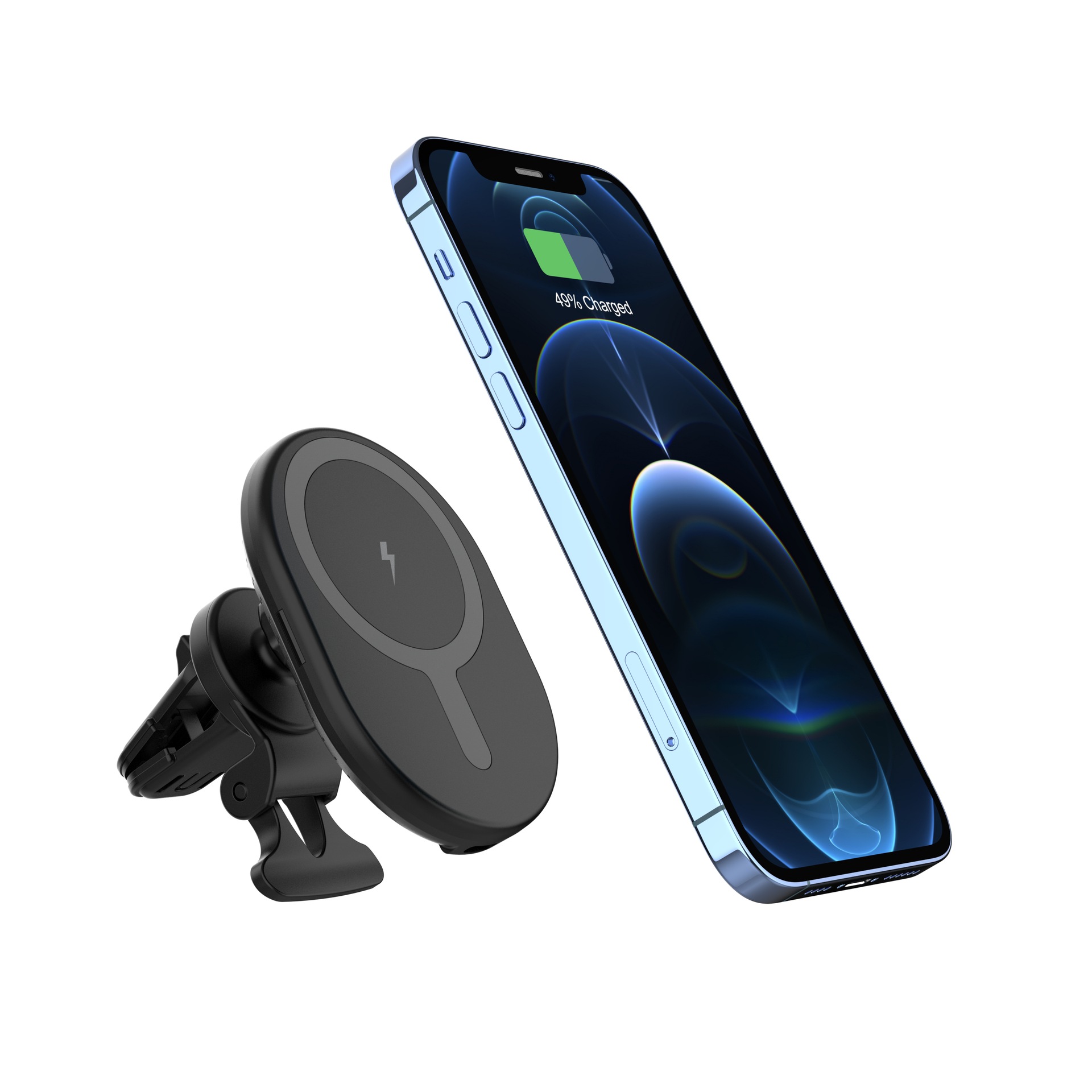 15w磁吸车载无线充电器magsafe车载无线充适用于华为苹果等手机