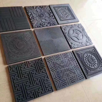 600方砖 400唐莲汉纹砖古建雕花仿古地砖万字纹 古建铺地砖唐莲