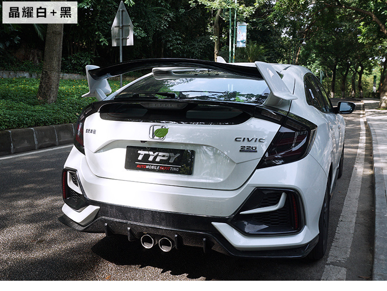 适用于21款十代两厢思域改装typer尾翼tr大尾翼定风翼跑车翼压翼